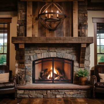 Gorgeous Fireplace Mantels with Wooden Corbels