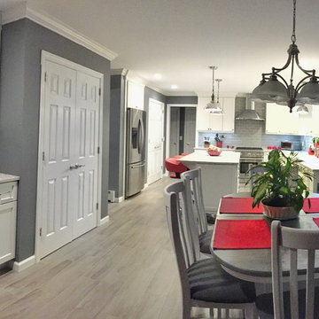 South Windsor Splash of Red Kitchen Renovation