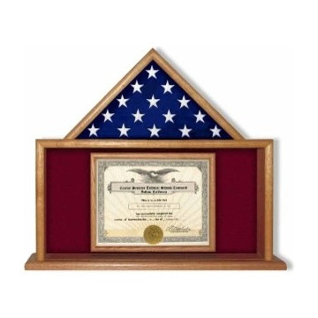 Flag and Document Display Case
