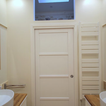 Ré-agencement d'une salle de bain et de wc pour agrandissement d'une cuisine