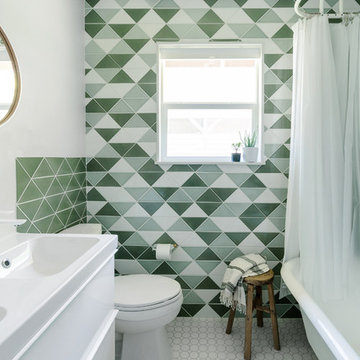 Chase Daniel's Triangle Tile Bathroom