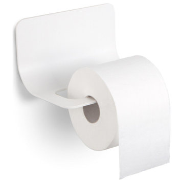 WS Bath Collections Curva 5151 Curva Wall Mounted Toilet Paper - White