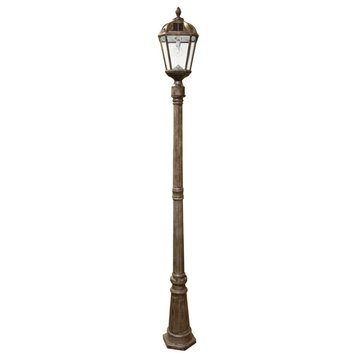 Royal 18" 11 LED Solar-Light With GS Solar Li Weathered Bronze Clear Glass