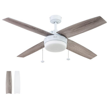 Prominence Home Memphis Modern Ceiling Fan with Light, 52 inch