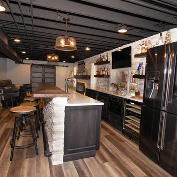 Custom Home Bar & Basement Renovation