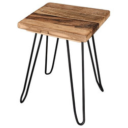 Rustic Side Tables And End Tables Square Old Elm Wood End Table Rustic Surface Side Table