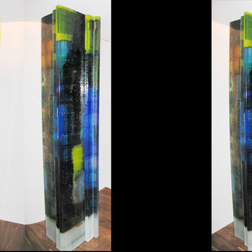 cast glass artist paintings