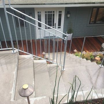 Mill Valley Entry and entertaining terrace
