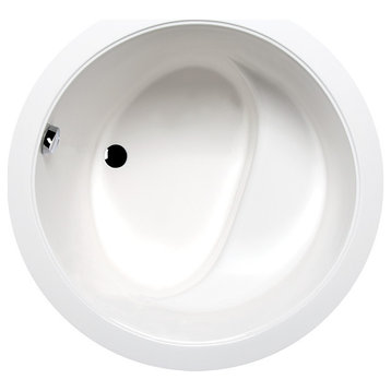 Malibu Hanalei Round Massaging Air Jet Bathtub 42x42x31 White