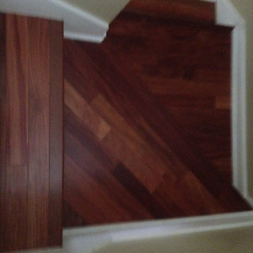 New Santos Mahagony wood flooring in Jacksonville Beach