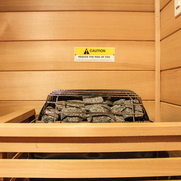 Master Bedroom Sauna. A Warm, Relaxing Escape.
