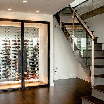 Custom Wine Closet Installed in a High-Rise Condo in Downtown Dallas