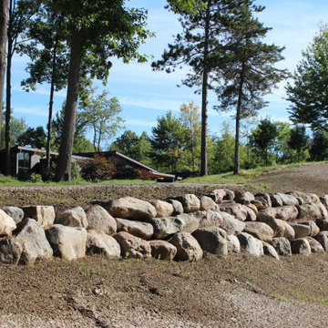 Boulder Retaining Wall