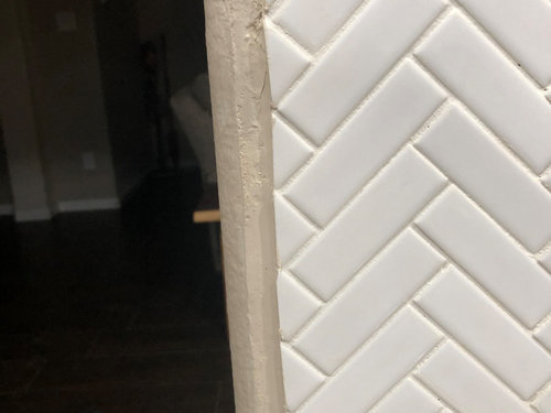 Tile Trim After Backsplash Install, How To Install Tile Edging On Floor