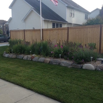 Wooden Fence and Matching Garbage Concealer