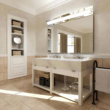 Boulevard Mirror with LED Light and Dimmer by Electric Mirror