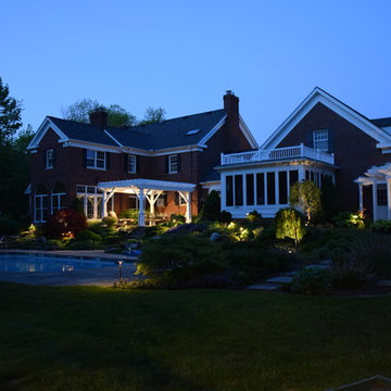 Cleveland area romaintic pergola lighting