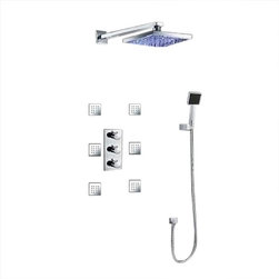 Trialo Solid Brass Color Changing Water Powered Led Shower - Showerheads And Body Sprays