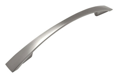 Cosmas 5” CTC (128mm) Satin Nickel Modern Arch Cabinet Pull