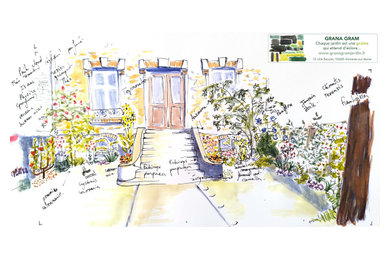 Conception - Jardin de ville de 50 m2