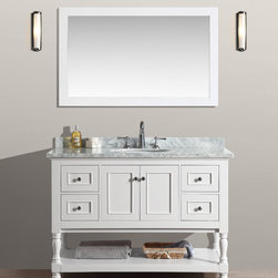 48" Cape Cod Bathroom Vanity Set - White - Bath Products