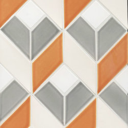 12x12 Retro Cube Mosaic in M08 Mod Blend - Products