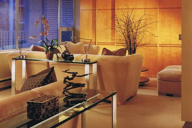 Living room - contemporary living room idea in Chicago