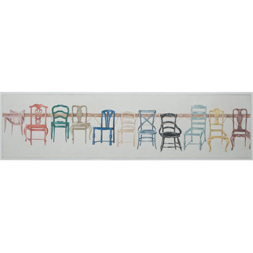 Elk Home 1617010 Chair Display - Hand-Painted Art On Canvas