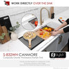 DualMount 32" Workstation SingleBowl White Composite Granite Kitchen Sink