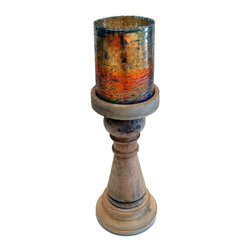 Brunei W-611 Mango Rainbow 5" x 14.5" Candle Holder - Candleholders