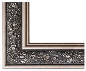 Verona Mirror Frame, Metallic Silver, Frame Only, 36"x48"