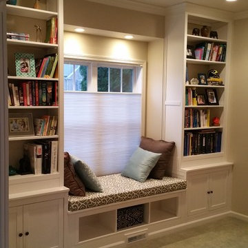 Built-In bookshelves
