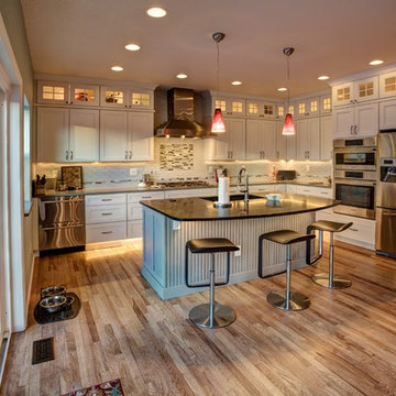 Galley Kitchen into Open Entertaining Space