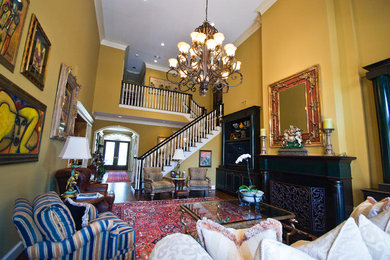 Inspiration for an eclectic living room remodel in Houston