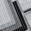 DII Assorted Gray Stripe Microfiber Dishtowel/Dishcloth, Set of 8