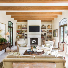 Fireplace bookshelves