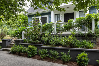 Example of a trendy home design design in Portland