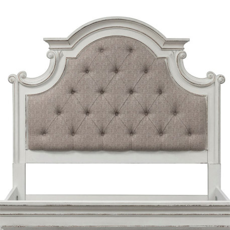 Magnolia Manor White King Uph Panel Headboard - Engineered Wood