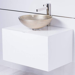 30 inch white floating bathroom vanity - Bathroom Fixtures