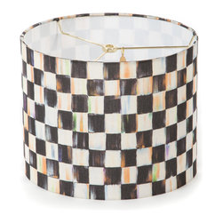 Courtly Check Drum Shade - Small | MacKenzie-Childs - Lamp Shades