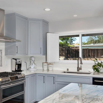Point Loma Kitchen Remodel Relocated within Existing Space!