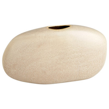 Cyan Pebble Vase 10833 - Olive Glaze
