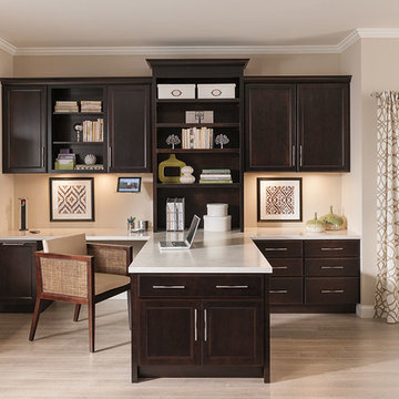 Diamond Cabinets: Office Cabinets in Dark Cherry Finish