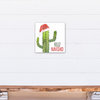 Feliz Navidad Cactus 12x12 Canvas Wall Art