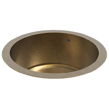 Urbino Round 18.5" Polished Drop-In Brass Sink