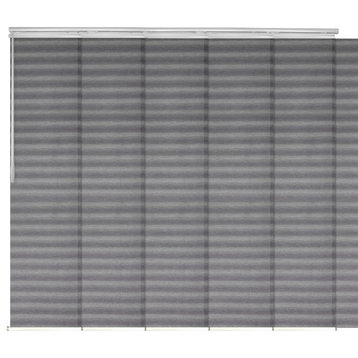 Rubi 5-Panel Track Extendable Vertical Blinds 58-110"W