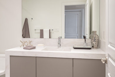 Inspiration for a modern bathroom remodel in Other