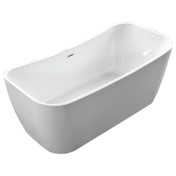 Arles 67" Freestanding Bathtub, White