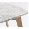 The Bianco Faura Italian Carrara White Marble Table s TBC-4060-PT1914-WHT
