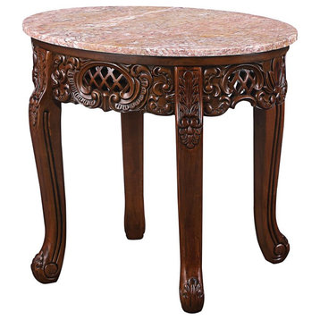 Design Toscano Chantret Marble Topped Side Table